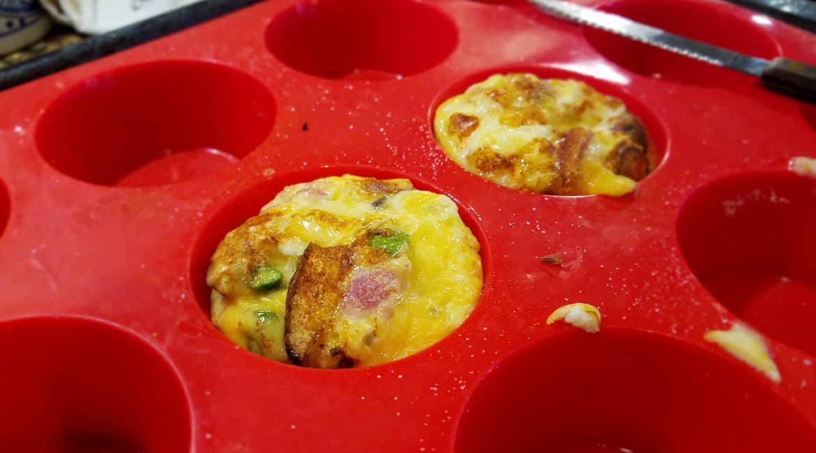 Evacuation Snacks!  Egg, Ham and Veggie Muffins… For The Road